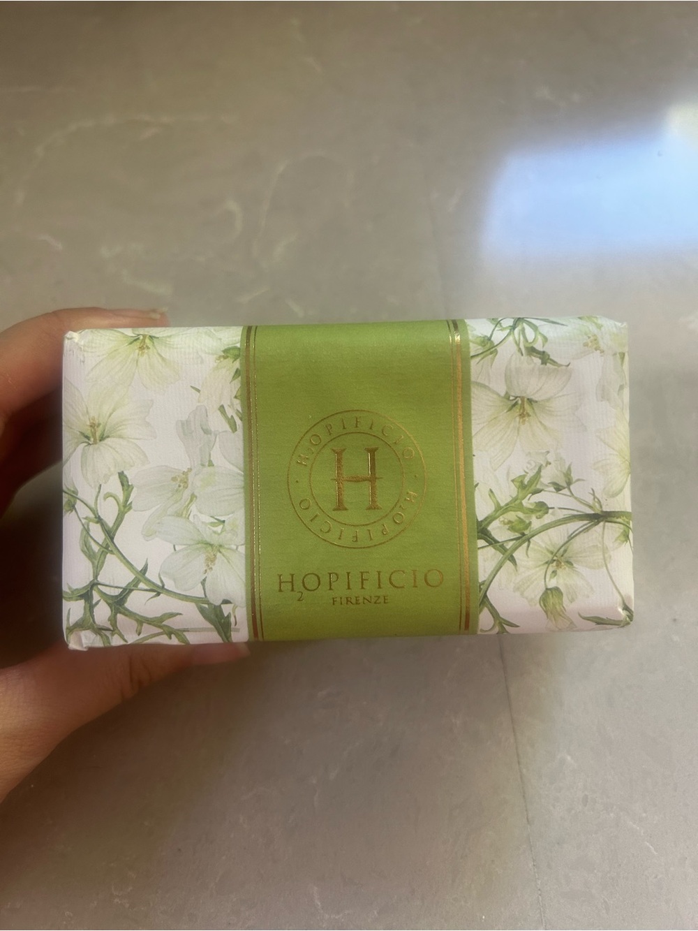 Floral Soap Bar — Green